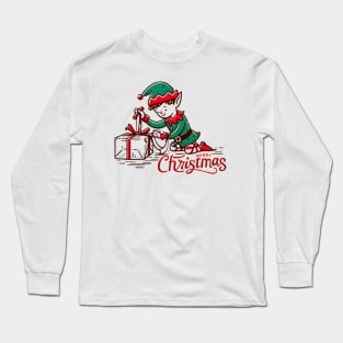 Festive Cartoon Delights: Elevate Your Holidays with Cheerful Animation and Whimsical Characters! Long Sleeve T-Shirt